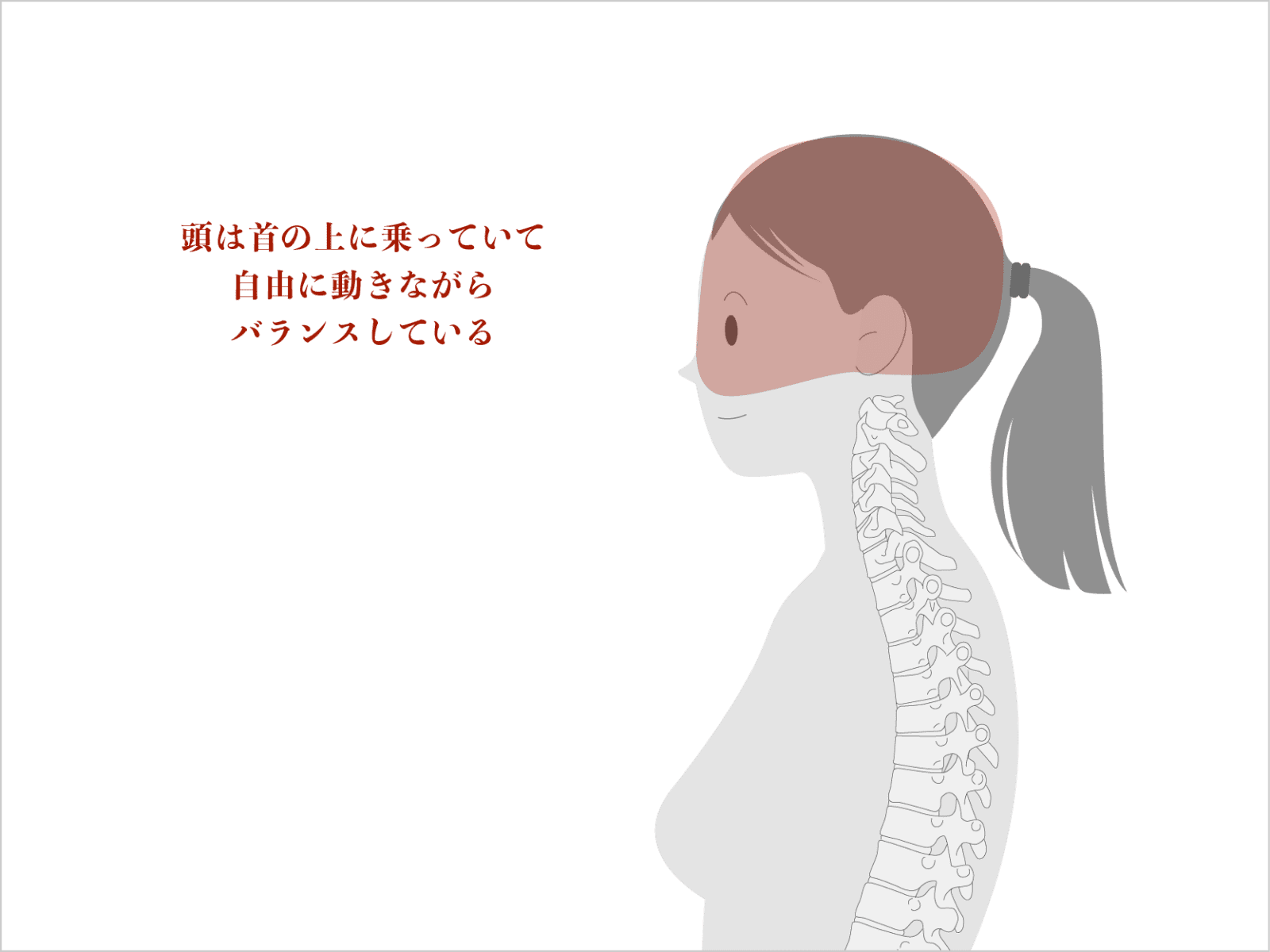「頭は首の上で自由にバランスしている」と思う