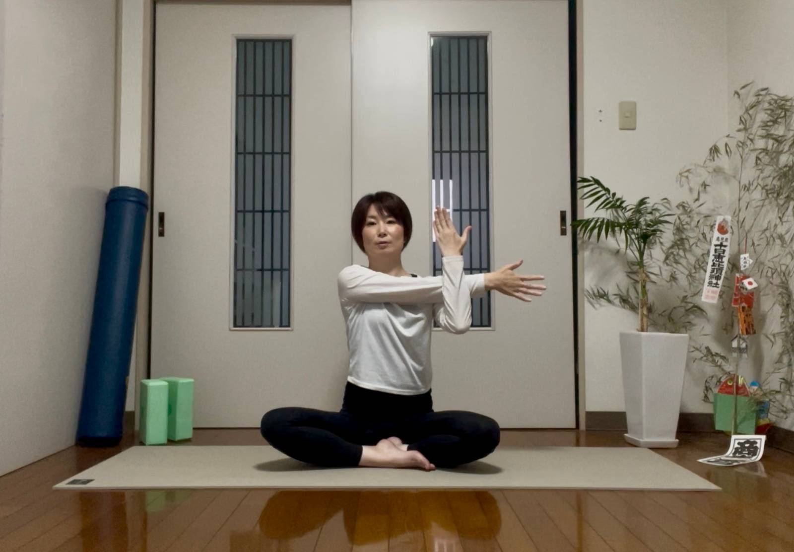 五十肩緩和ストレッチ