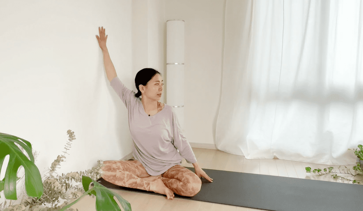 腕のストレッチ