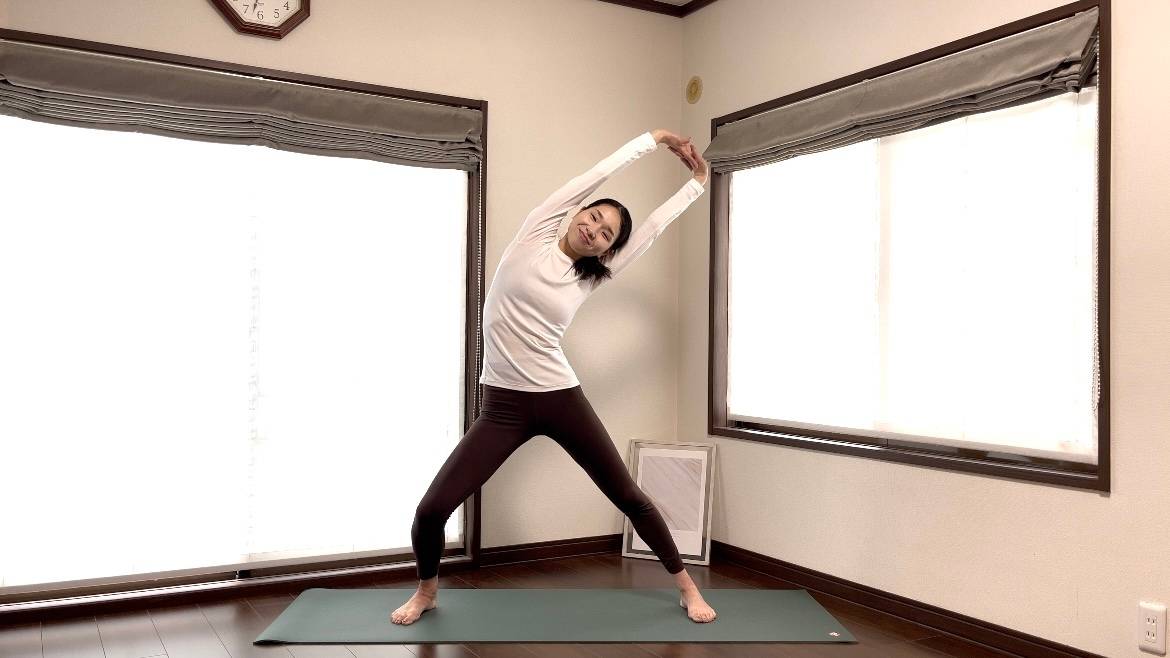 体側ストレッチ