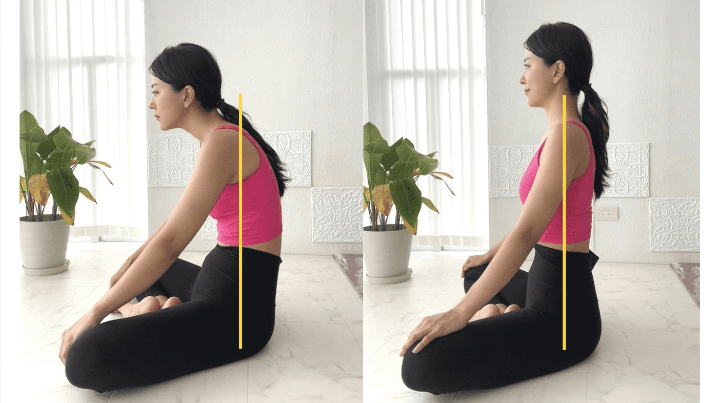 肩の位置がポイント