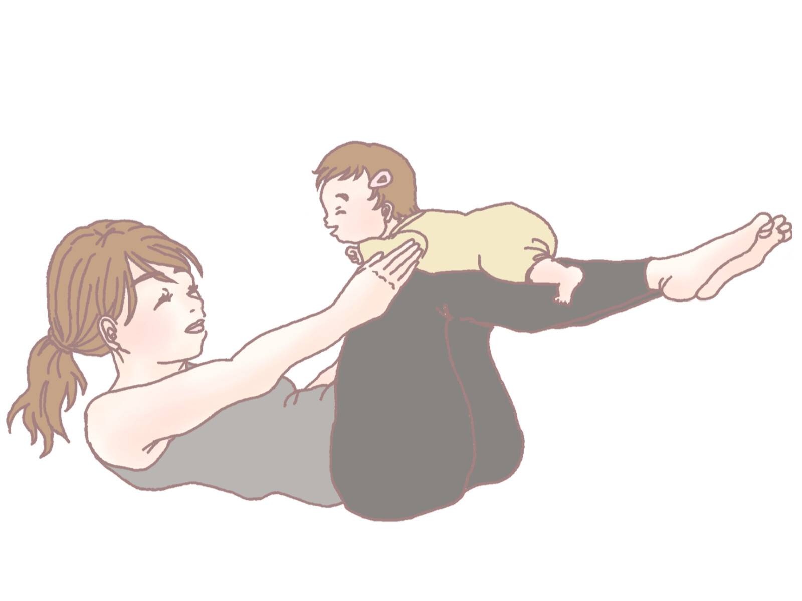 親子ヨガのイメージ