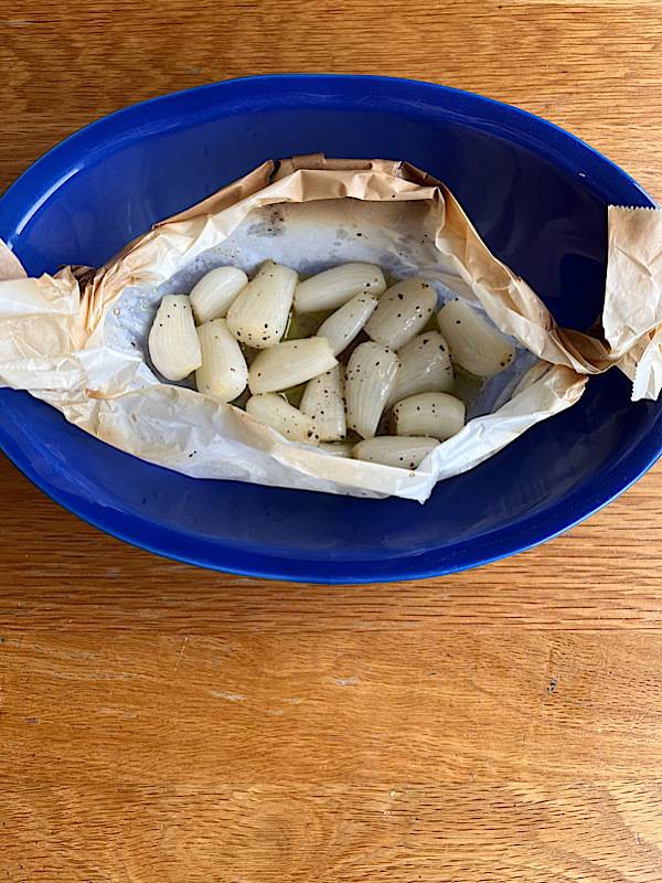 らっきょうのホイル焼き