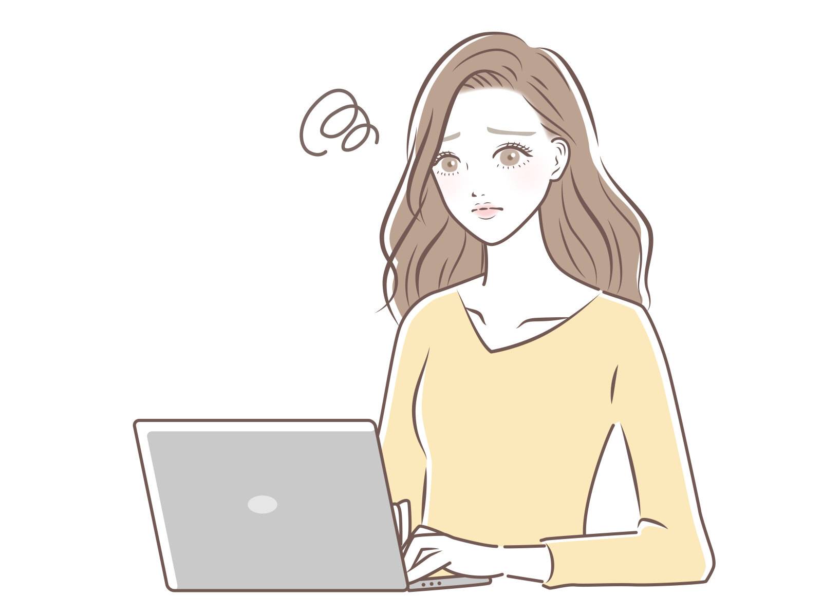 気分が晴れないイラスト