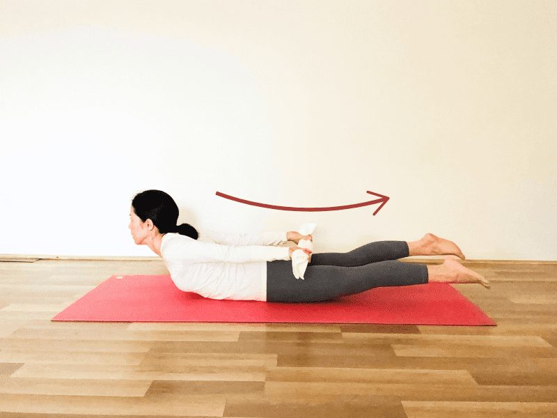 バッタのポーズ