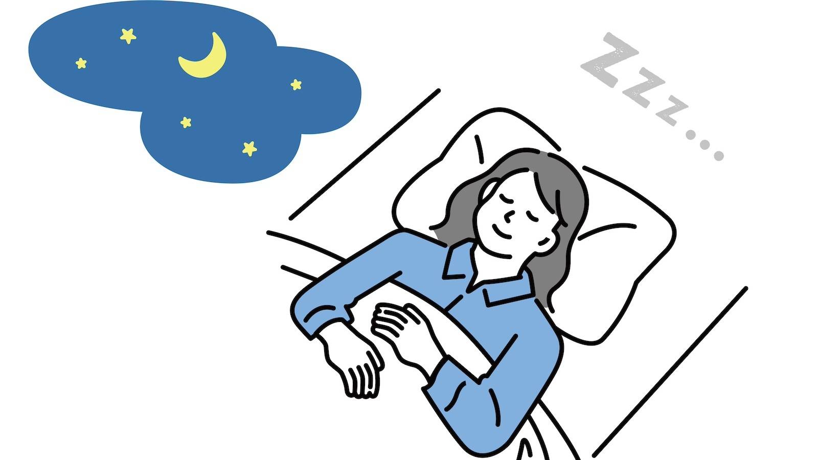 【横になったら1分だけ】眠れる体を作る！呼吸でゆるめて快眠に導く寝たまま三日月のポーズ