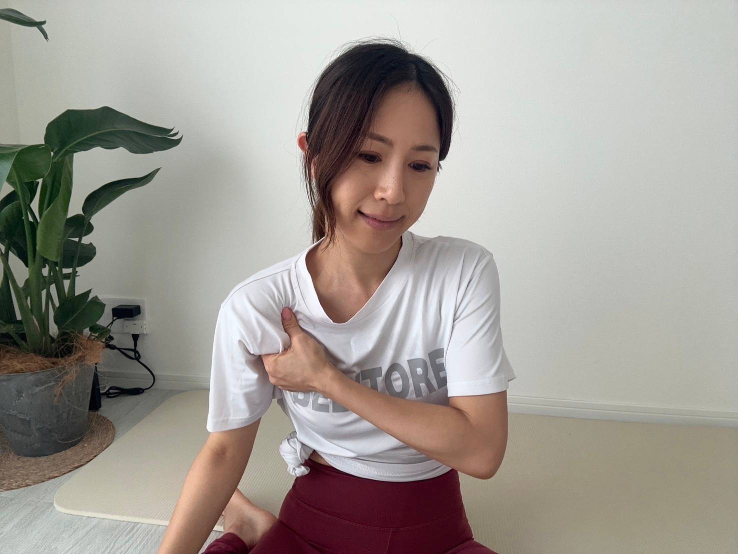 脇の下をほぐすイメージ