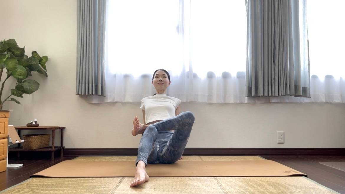 お尻のストレッチ