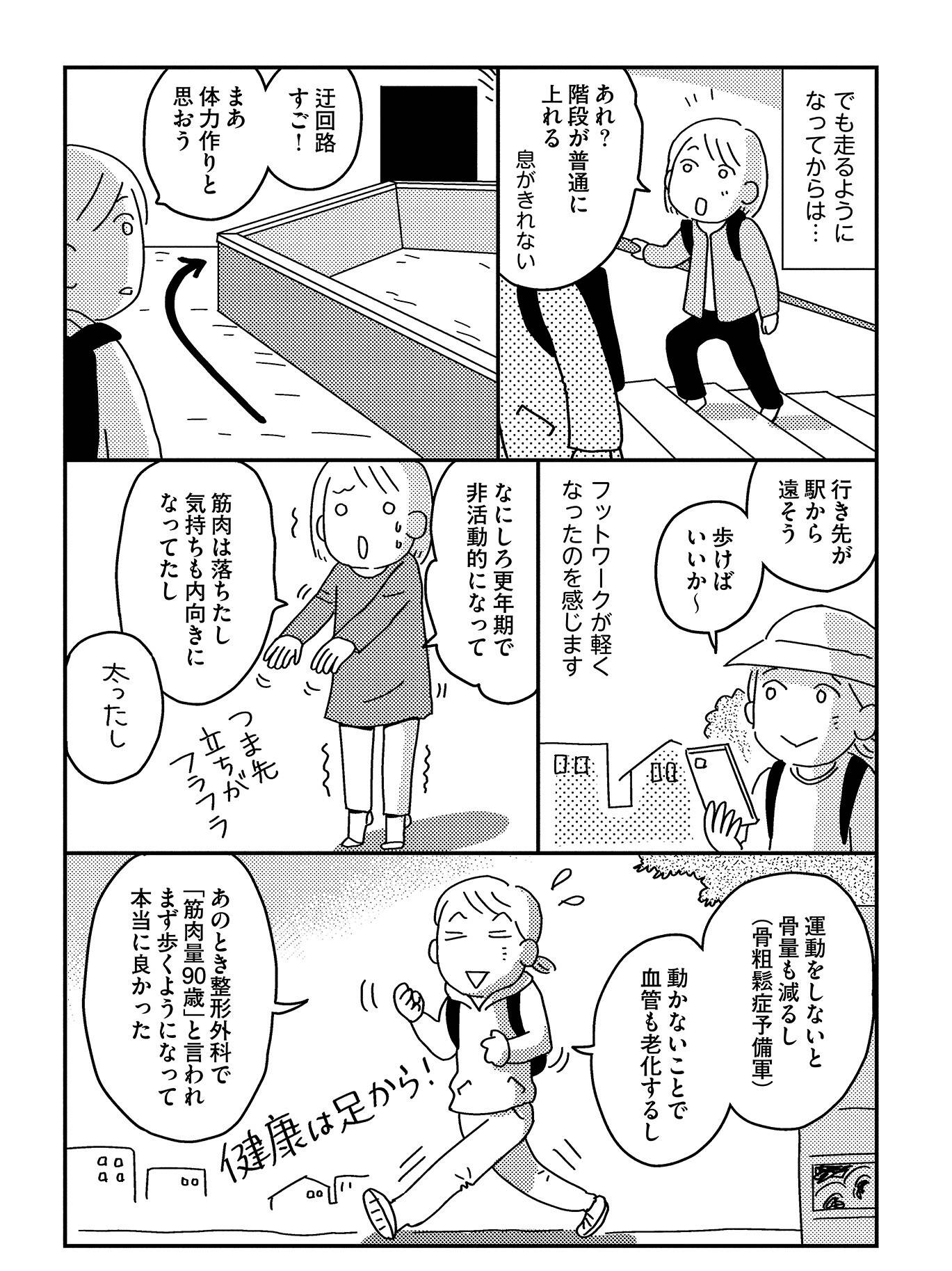 『お金もかからず体調万全！！　ゆる走りスロージョギング』（はちみつコミックエッセイ）より