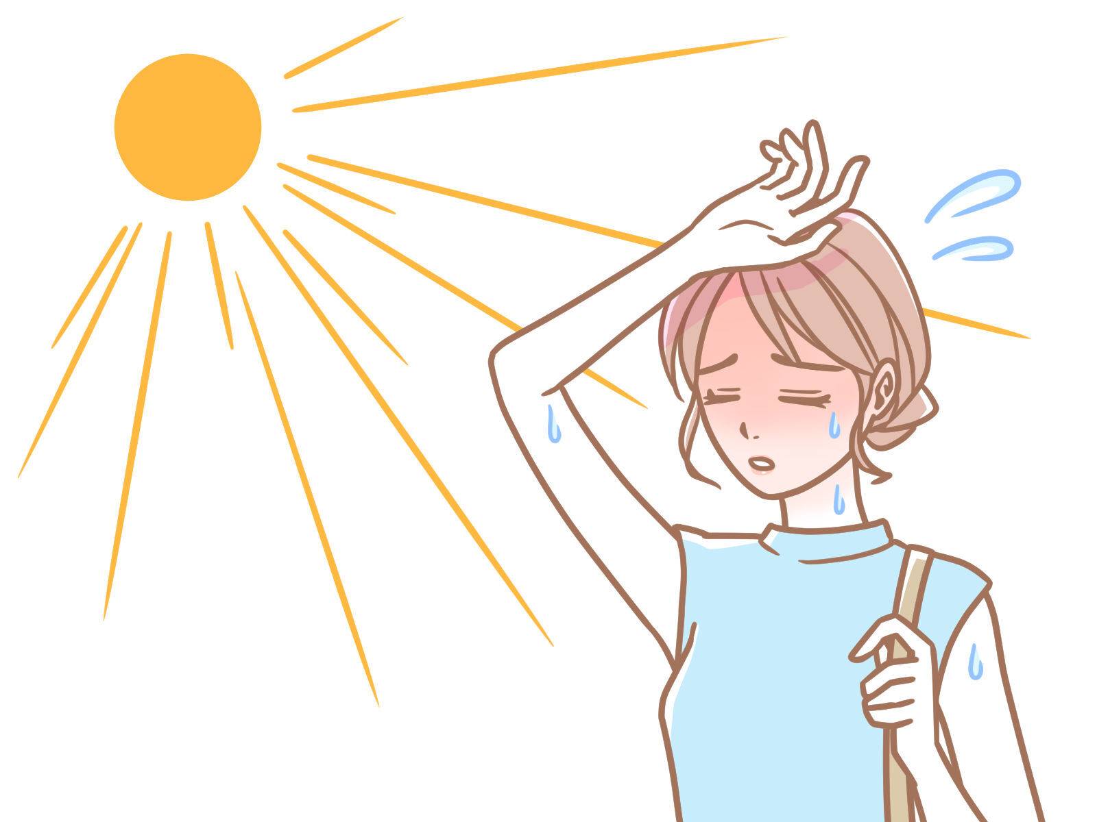 夏バテイラスト