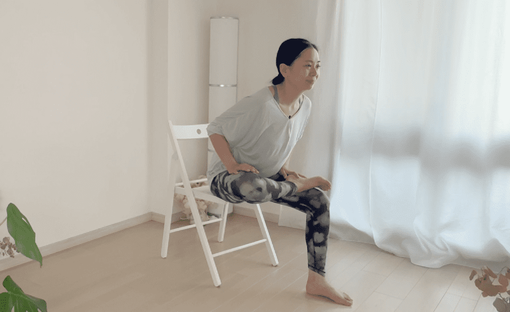 お尻のストレッチ