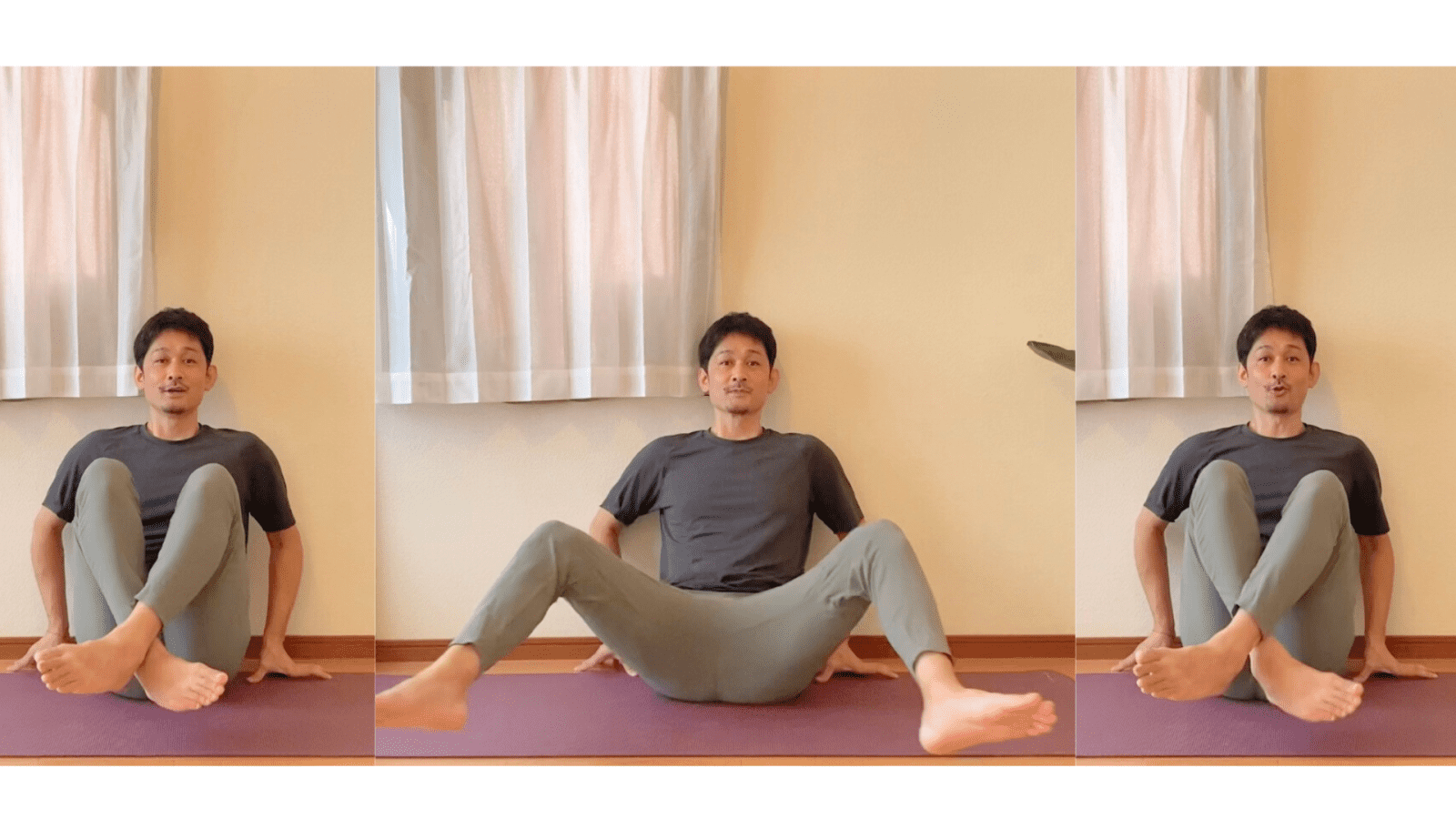 あぐら脚クロス