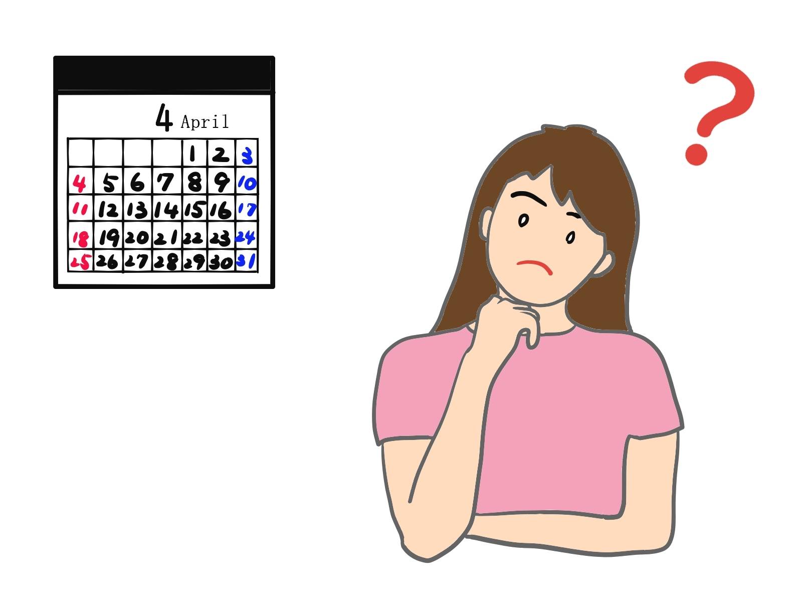 生理周期の乱れイメージ