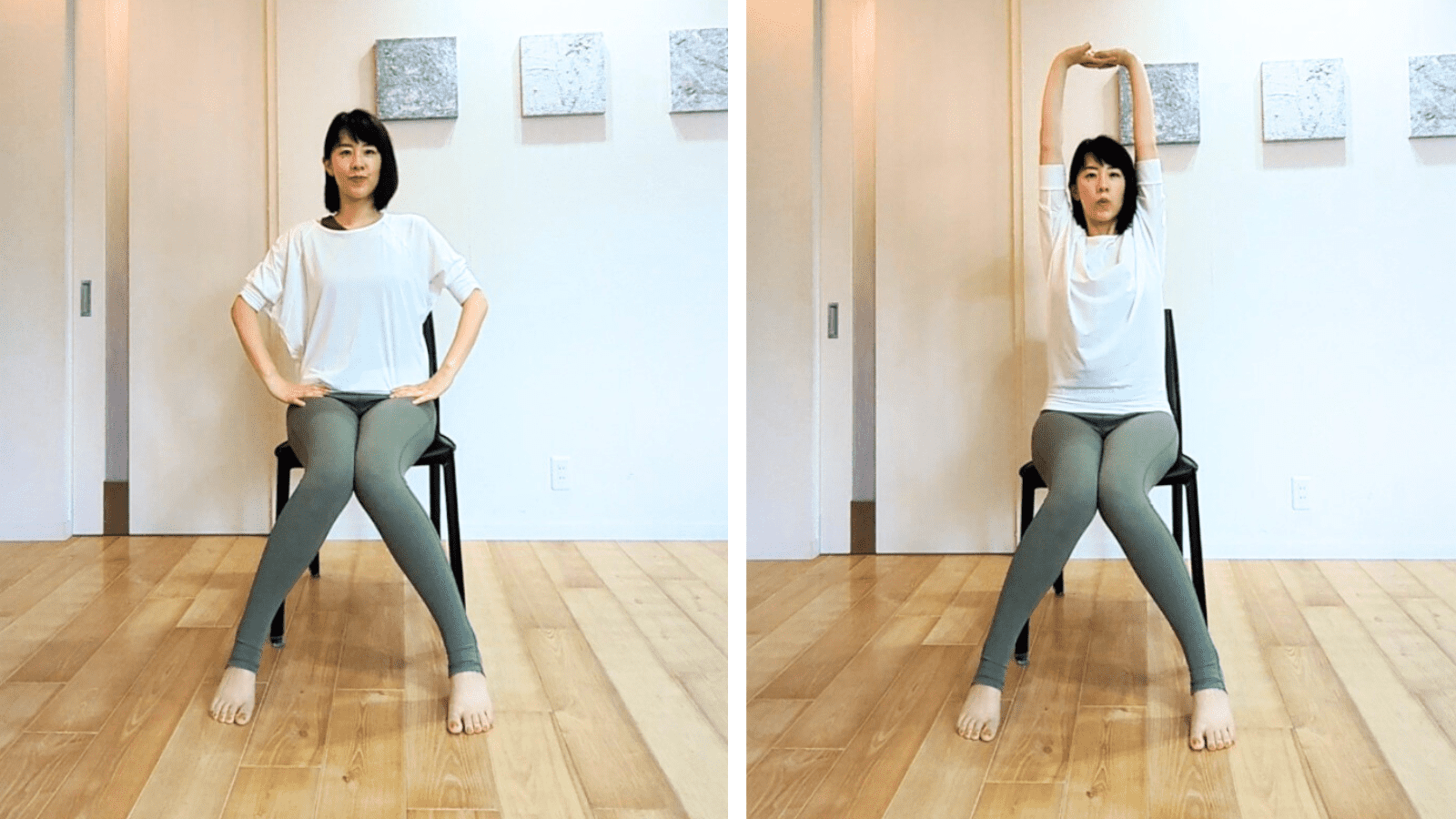 衰えやすいけどわかりにくい骨盤底筋に効かせる！“タオル×椅子”で感覚がつかめる簡単ワーク