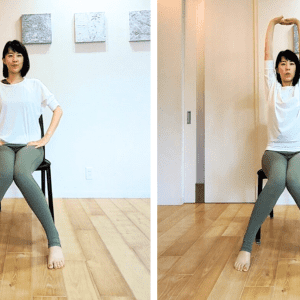 衰えやすいけどわかりにくい骨盤底筋に効かせる！“タオル×椅子”で感覚がつかめる簡単ワーク