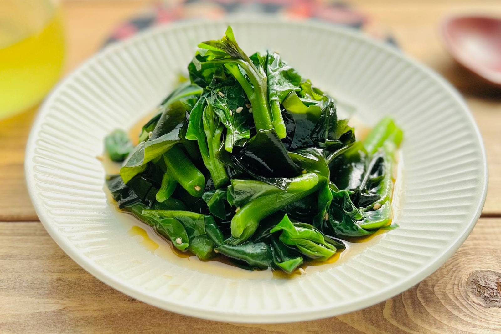 つるむらさきのお浸し