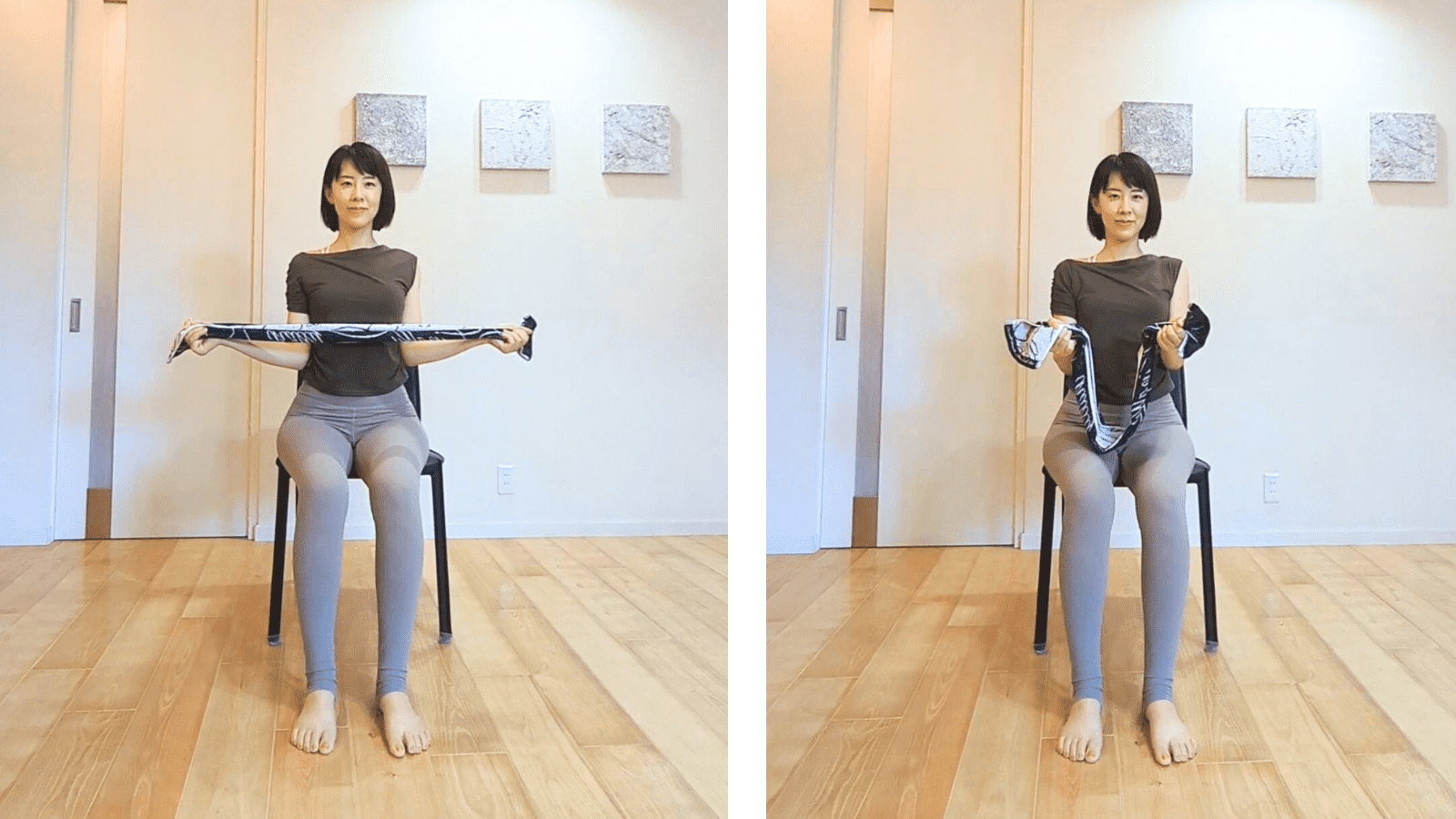 巻き肩改善外旋ワーク