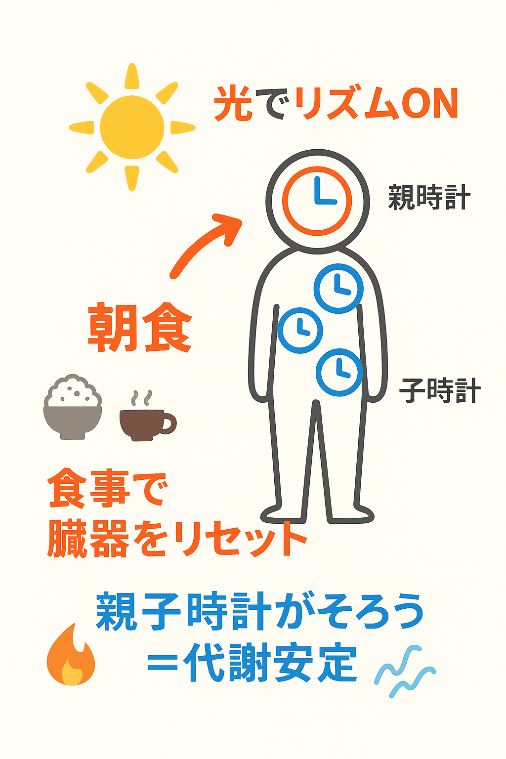 体内時計リセット図