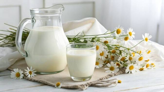 カモミールと牛乳