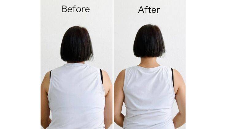 老け見え背中を撃退！引き締まった若見えボディに見違える【ほぐしもできるタオルストレッチ】