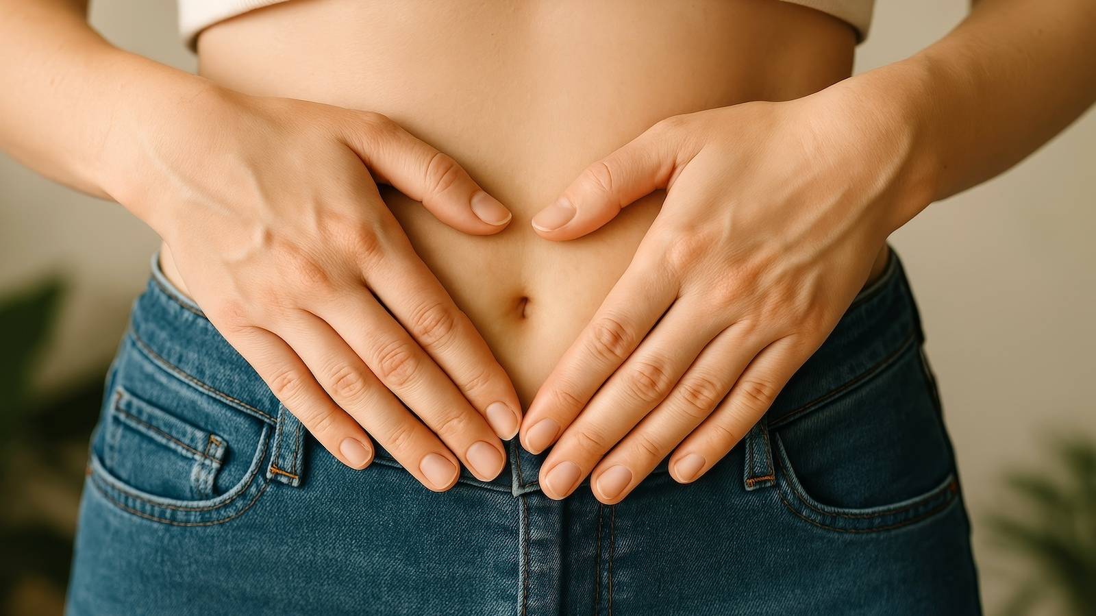 お腹が硬いと痩せにくい？→お腹がフワッと柔らかくなる！腸をつかんで揺らす腸もみ