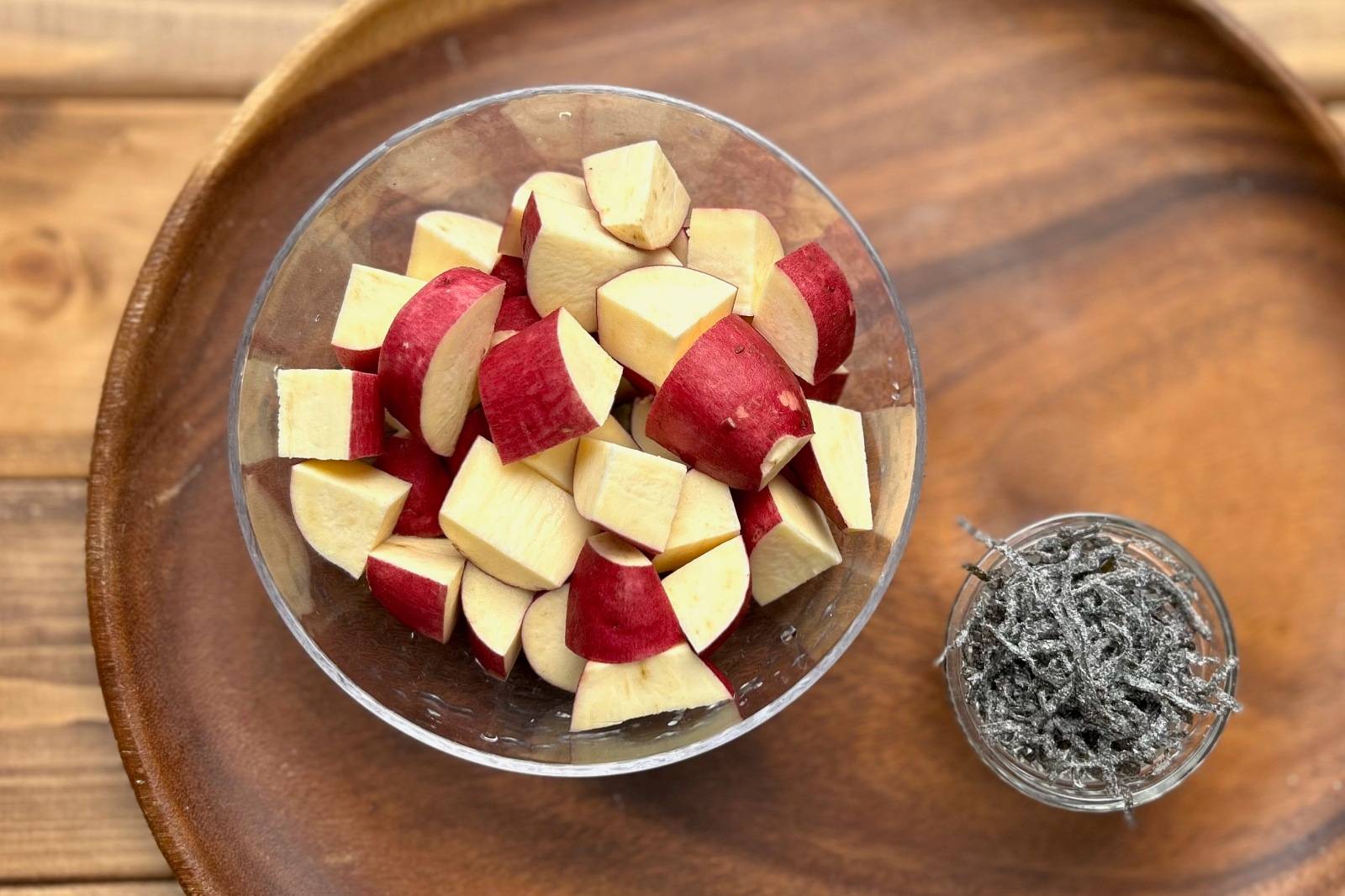 カットしたさつまいも