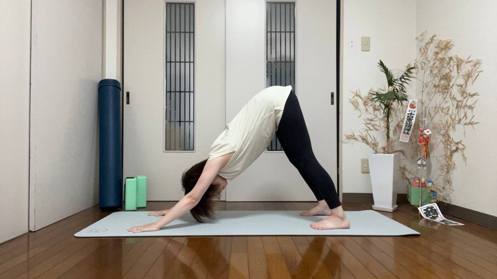 ダウンドッグのポーズ