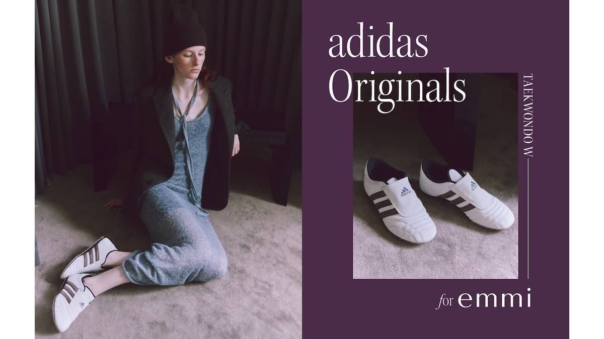＜emmi＞レトロモードを足もとに。adidas別注の「TAEKWONDO」が登場