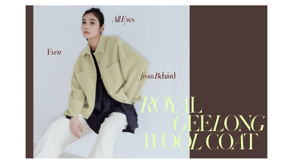 新品えみおわすリネンコート 80周年記念アイテム】2レイヤー撥水ウール シングルトレンチ