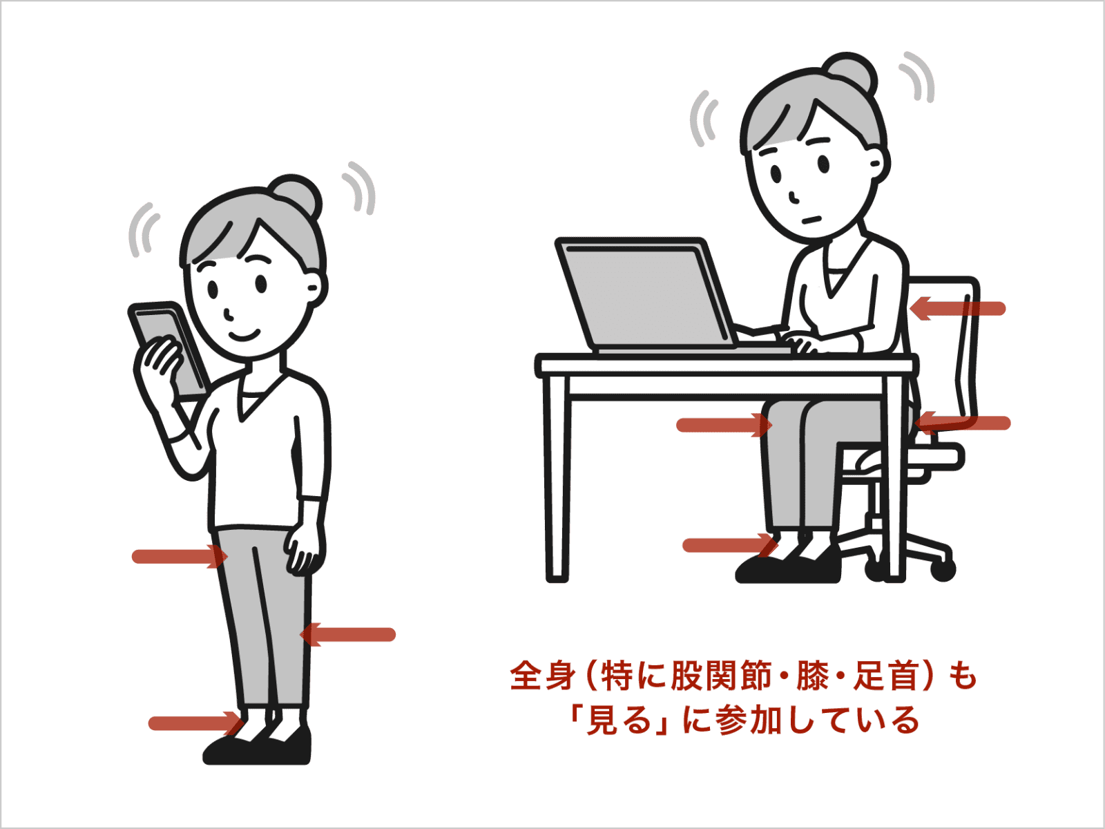 見るという行為に全身を参加させる