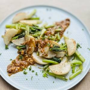 【秋の食養生】 内側からポカポカ温める「根菜のソテー」柚子こしょうのピリ辛みそソース