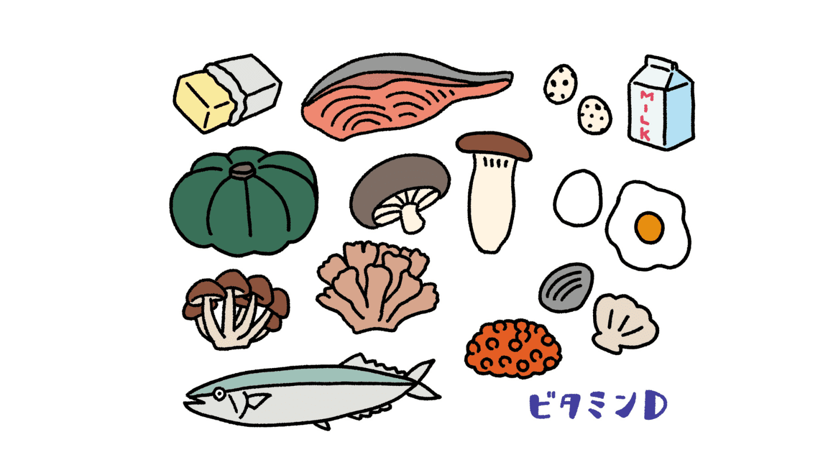 ビタミンDイラスト