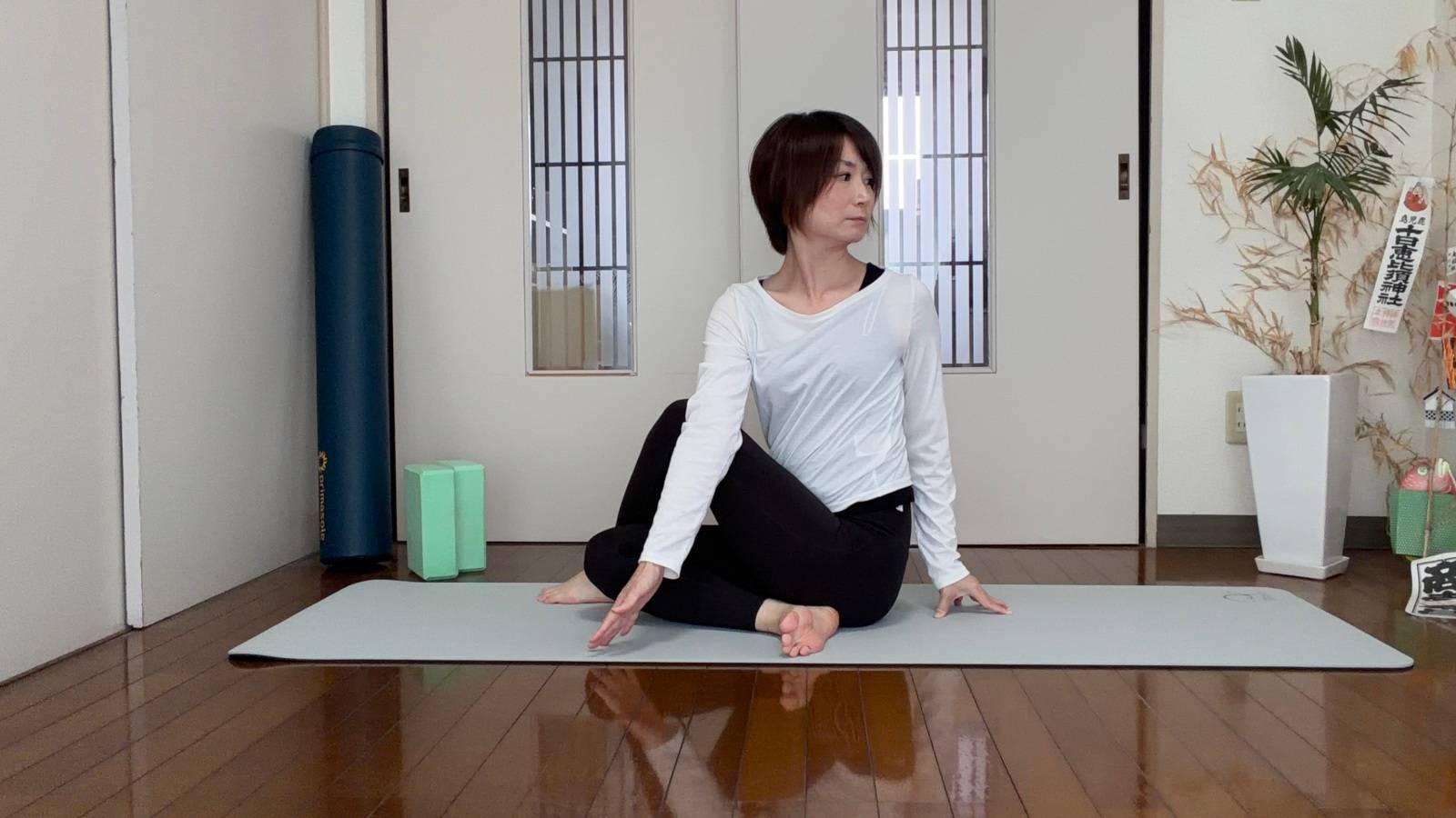 半分の魚の王のポーズ