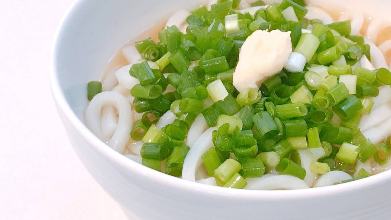 生姜とネギのうどん