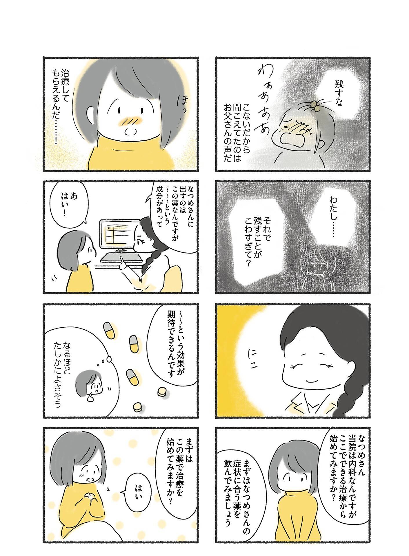 『外食がこわい　会食恐怖症だった私が笑顔で食べられるようになるまで』（はちみつコミックエッセイ）より