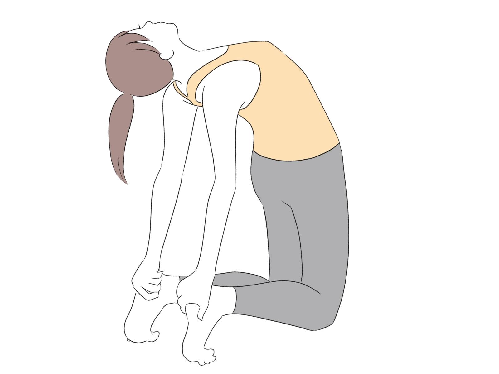 ラクダのポーズ