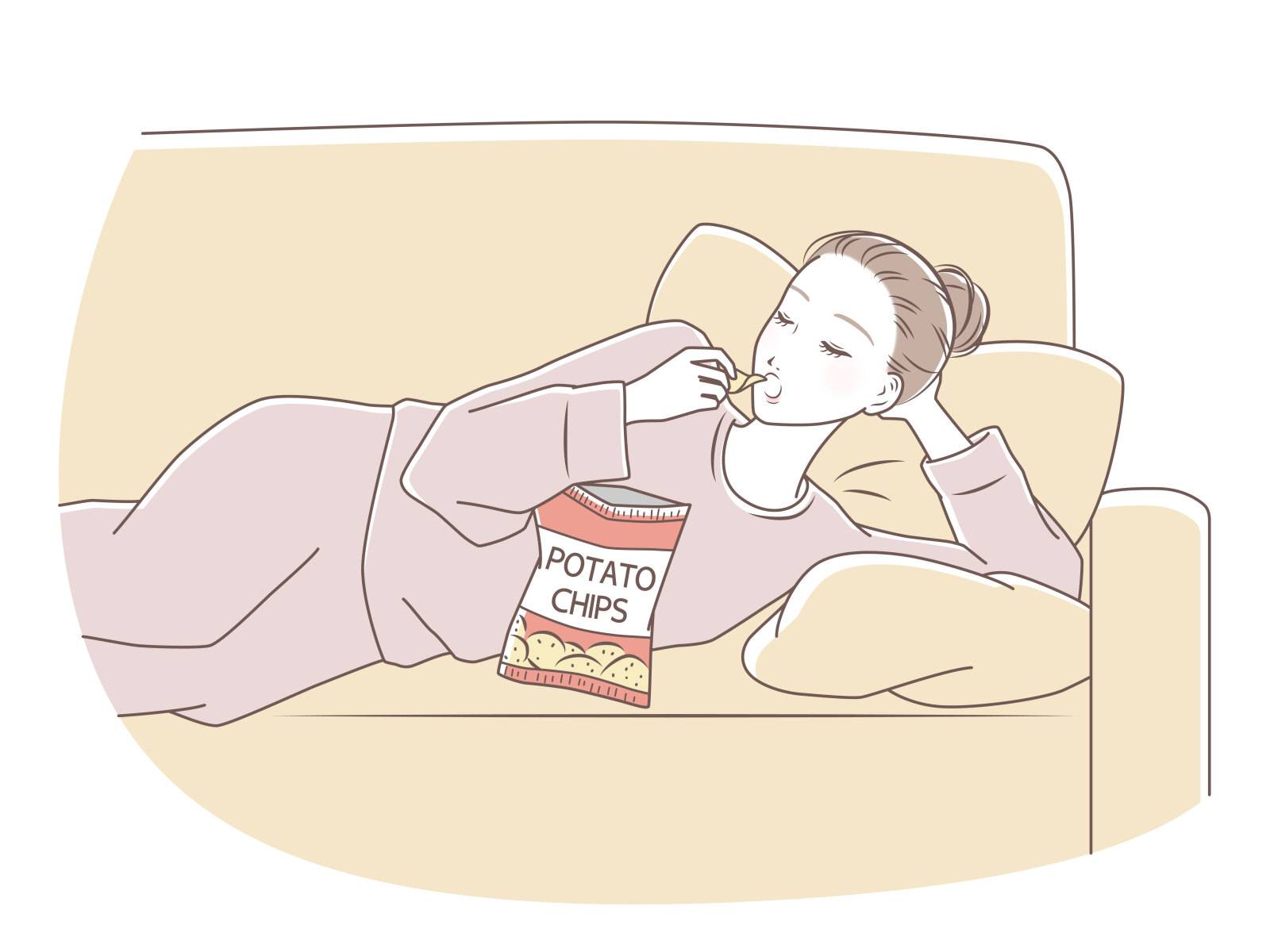 運動不足イラスト