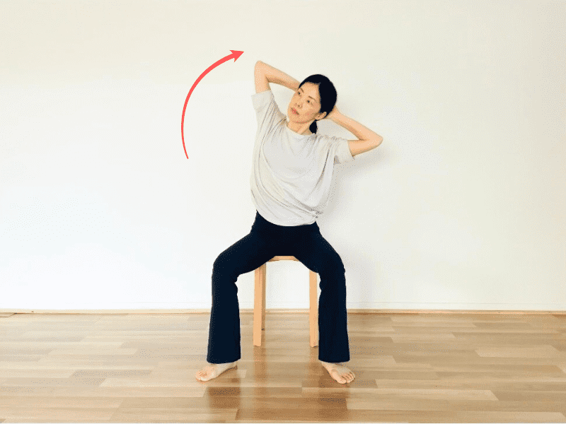 背骨ストレッチ