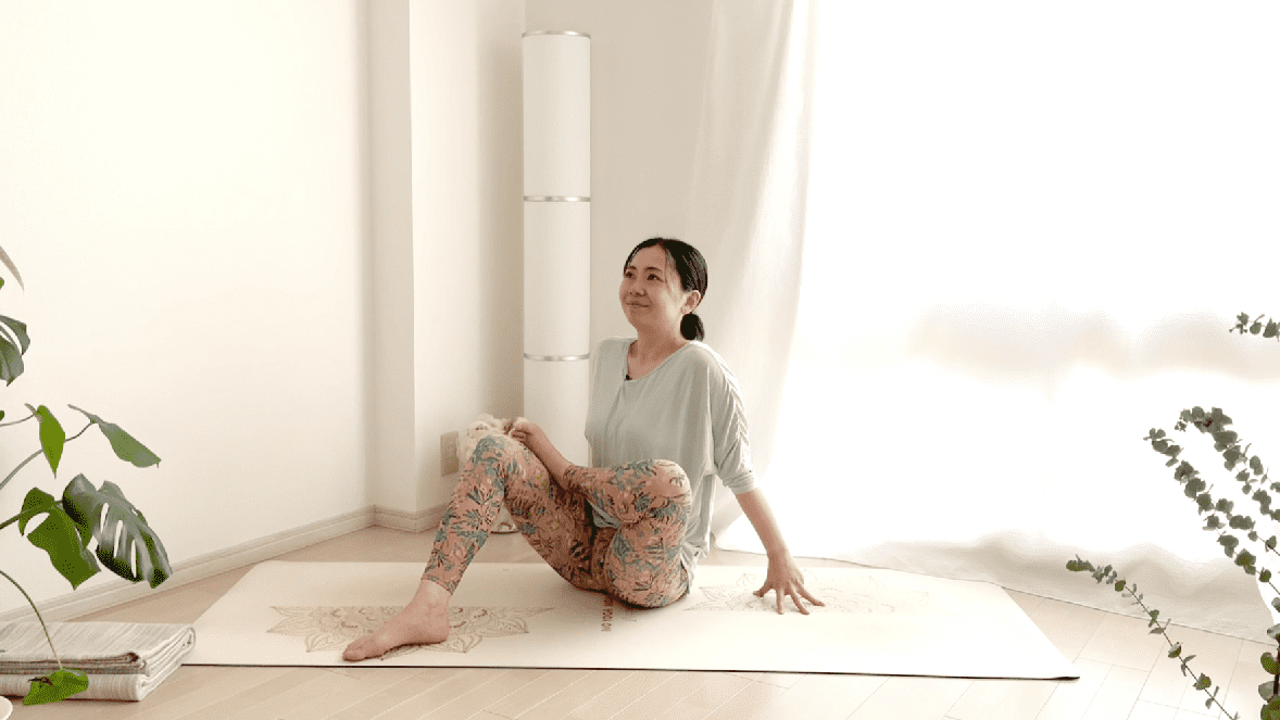 お尻のストレッチ