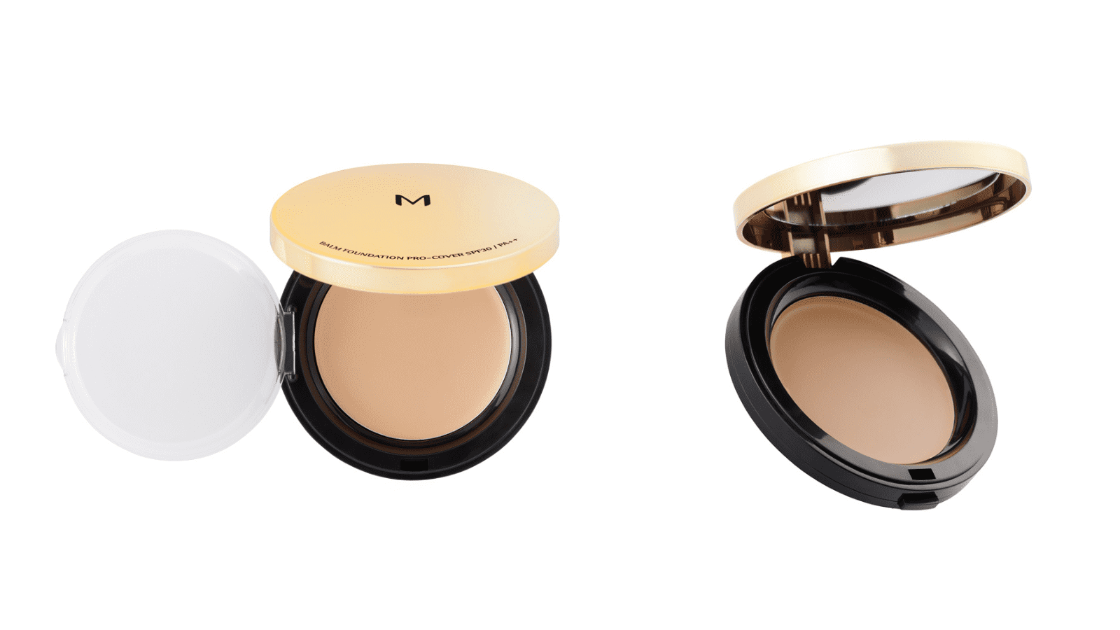 ミシャ M バーム ファンデーション SPF30 / PA++ NO.21 ライトベージュ、NO.23 ナチュラルベージュ　各¥2,420（税込）／ミシャ　問い合わせ先：