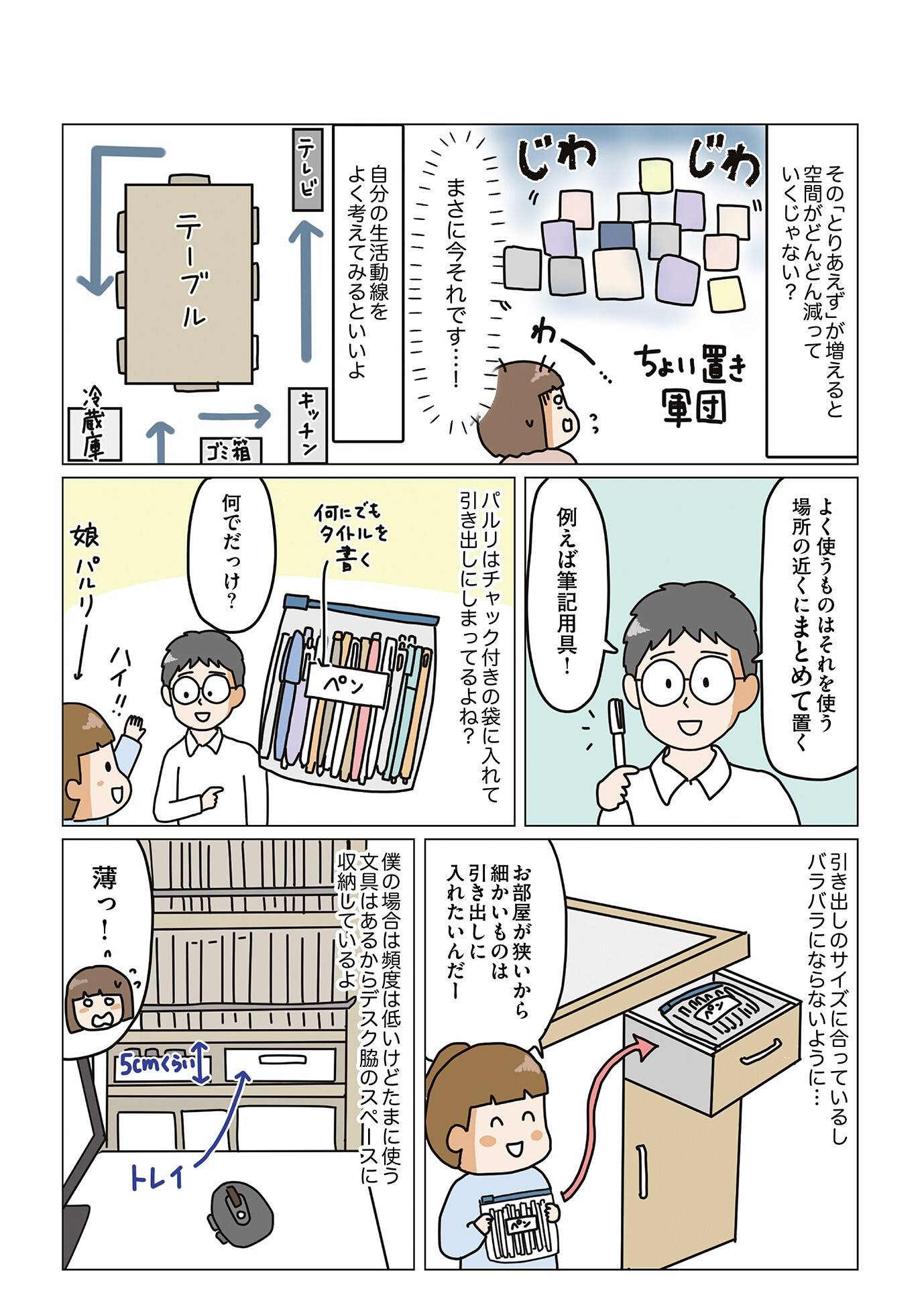 『理系夫の減らせる! 整理収納術』(はちみつコミックエッセイ)より