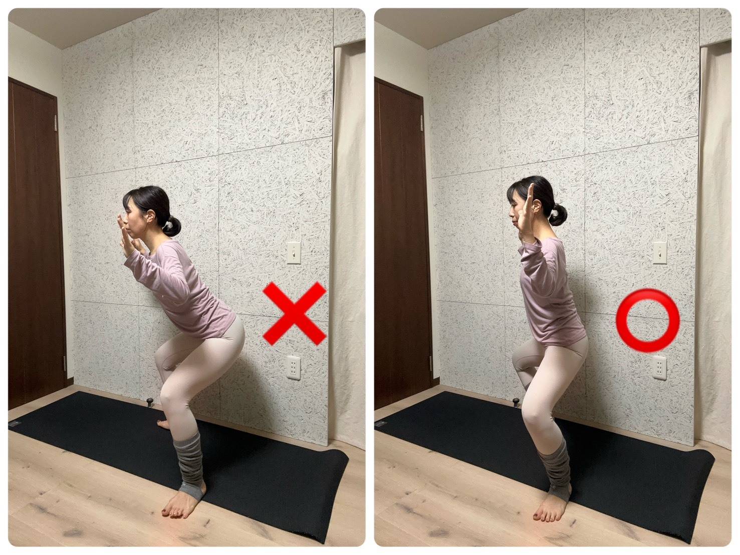 女神のポーズ注意②