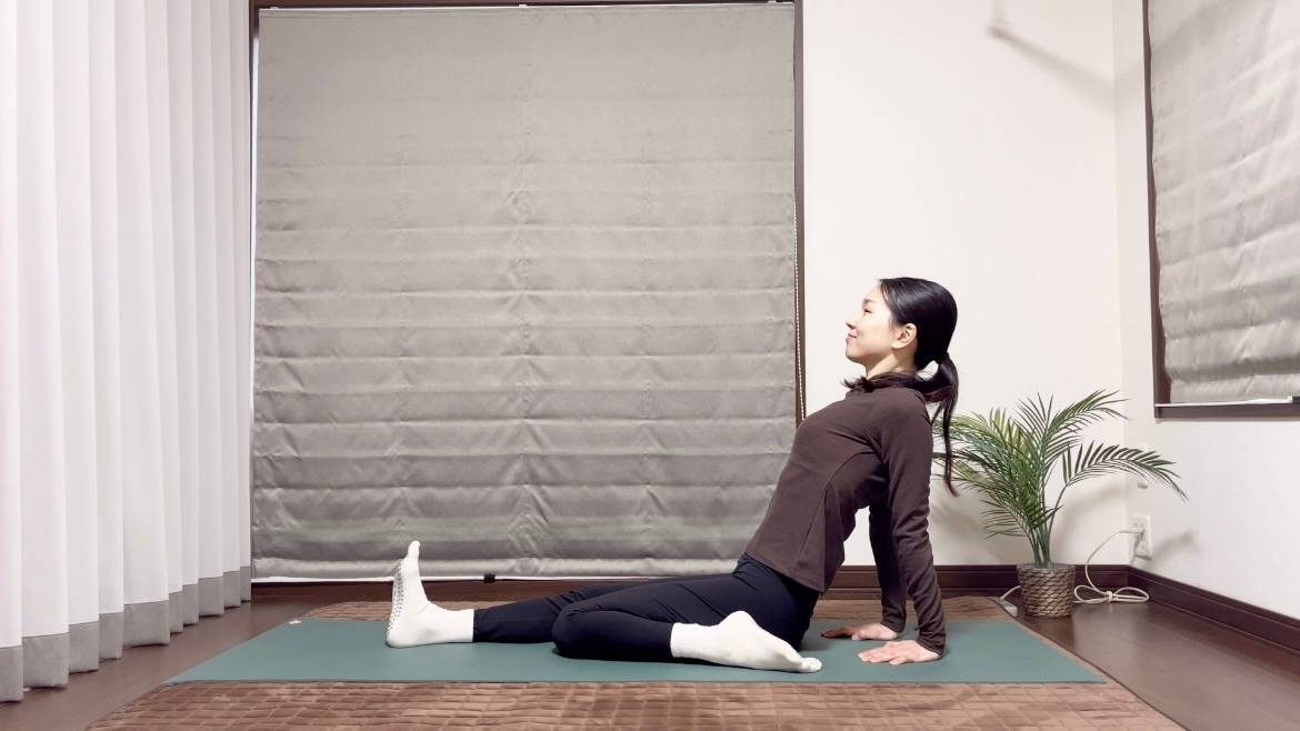 前腿のストレッチ