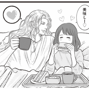 【漫画】キスと愛の言葉の雨。フランス人夫によるロマンチックな愛情表現