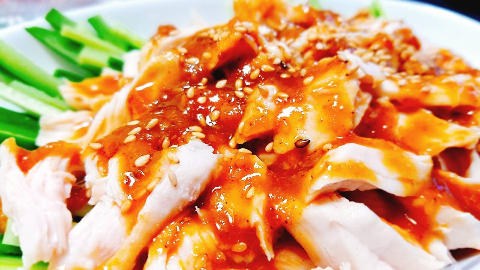 鶏むね肉と胡麻