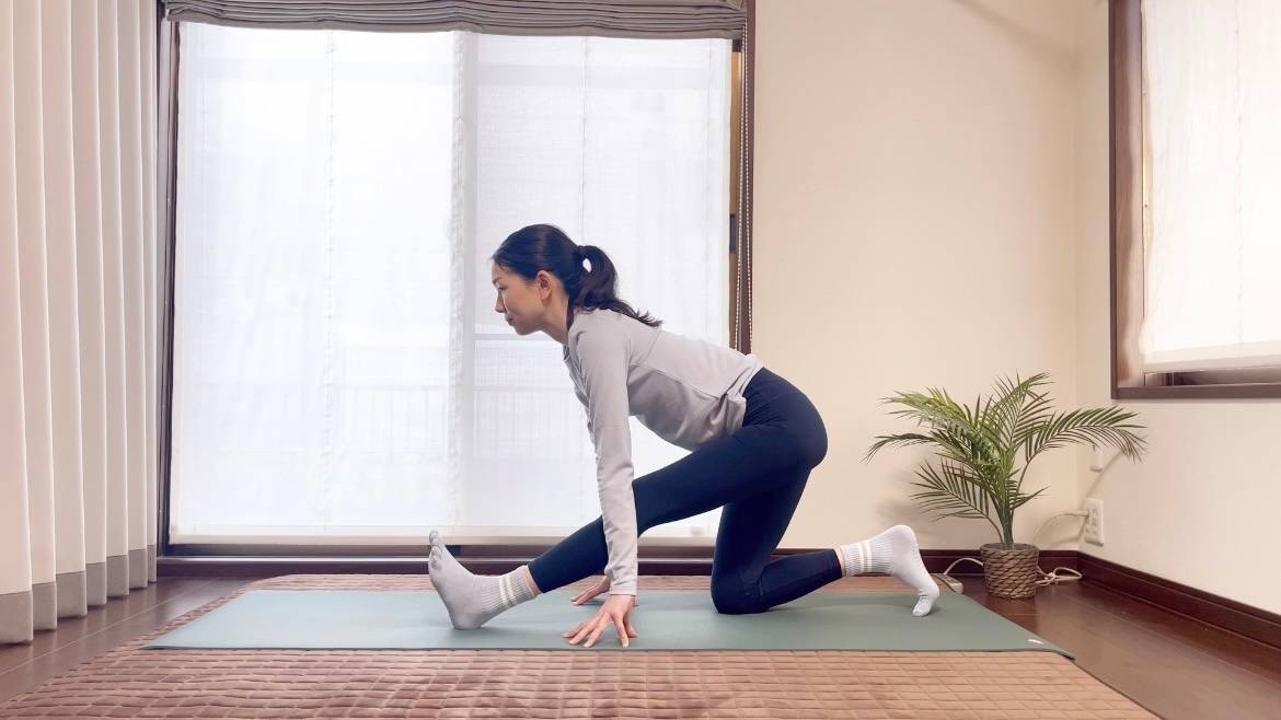 腿裏のストレッチ