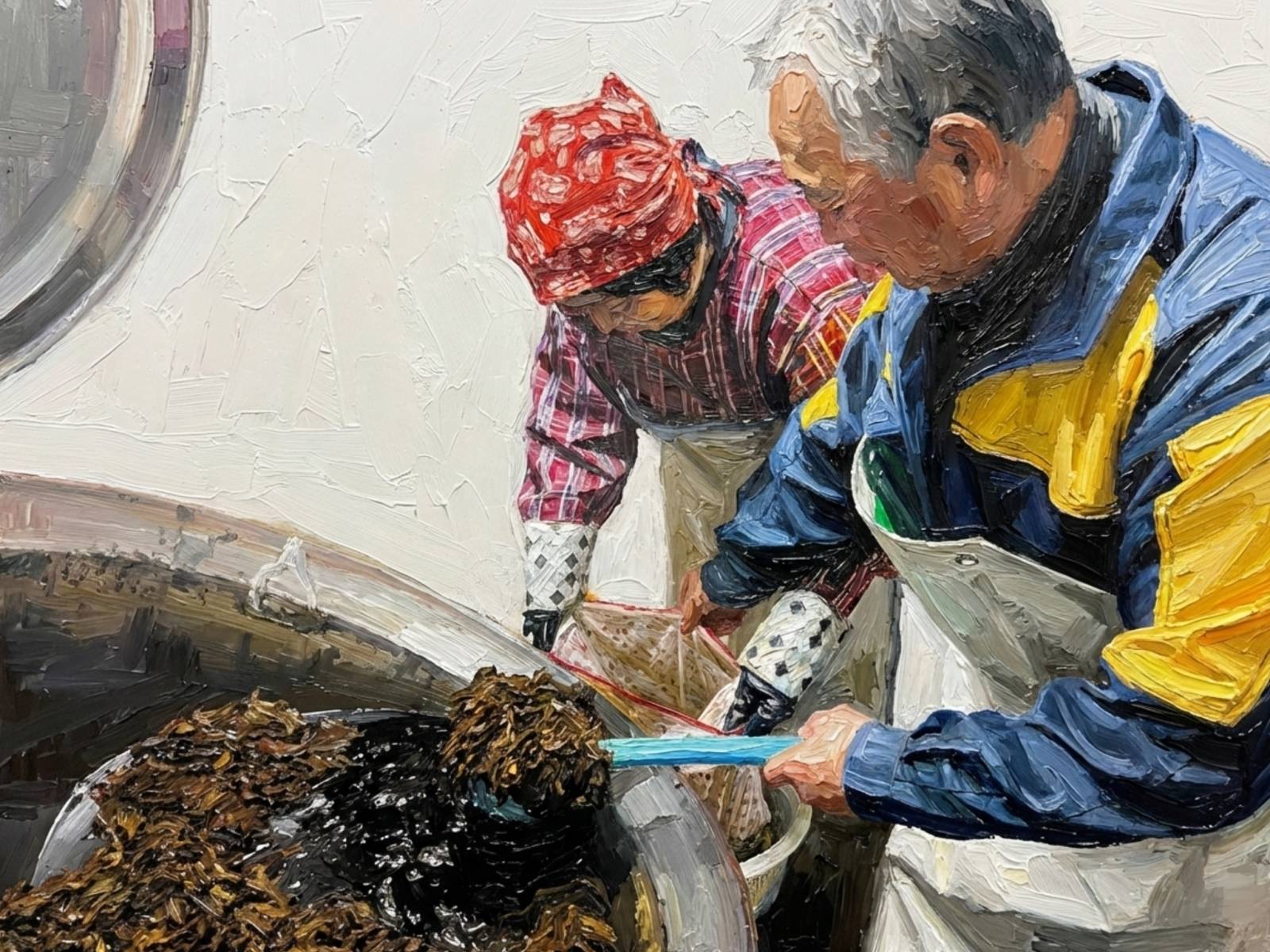 ごぼっぱを茹でる