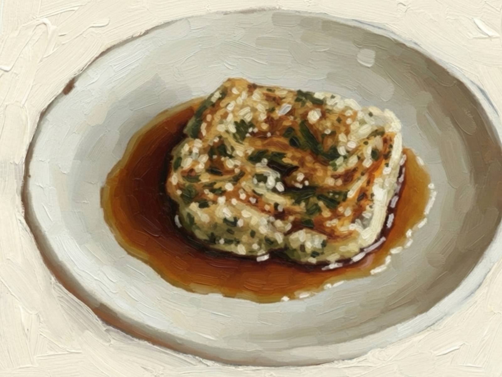 凍み餅を食べる