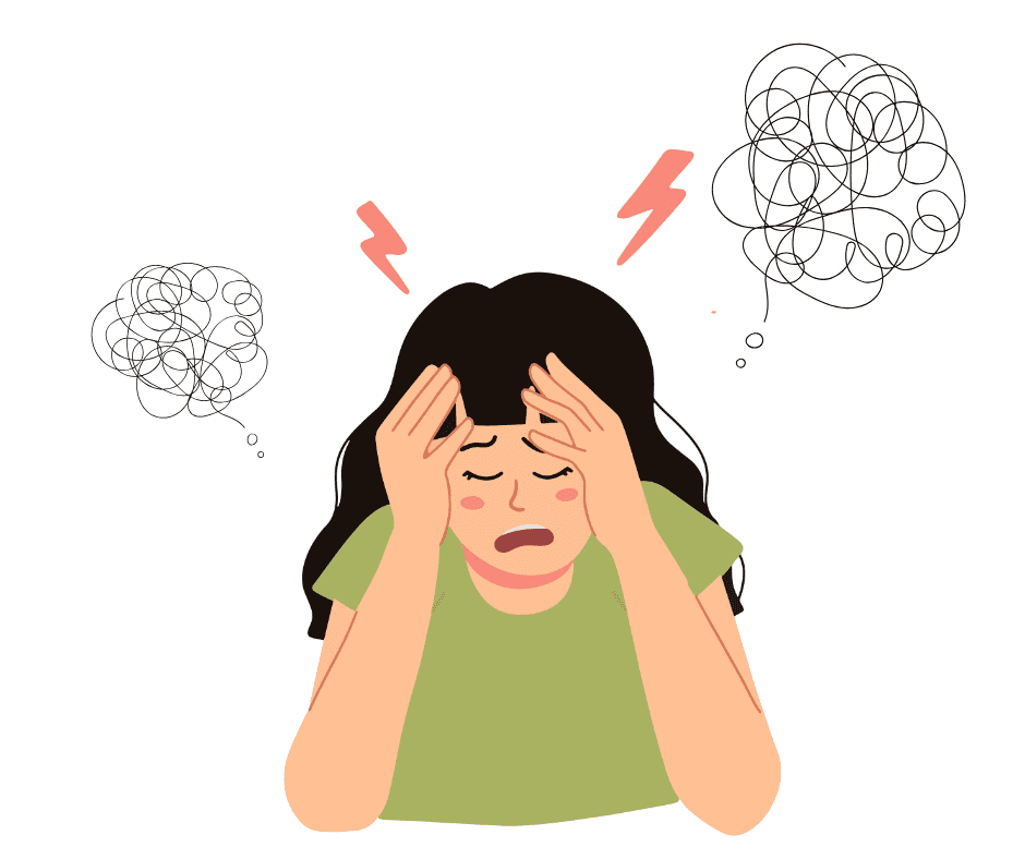 ストレスを抱えた女性