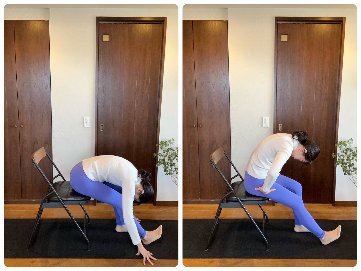椅子ヨガ②